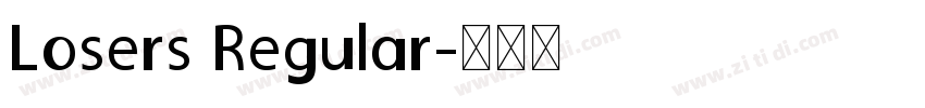 Losers Regular字体转换
